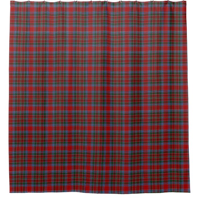 Clan MacBean MacBain Scottish Heritage Tartan Shower Curtain (Front)
