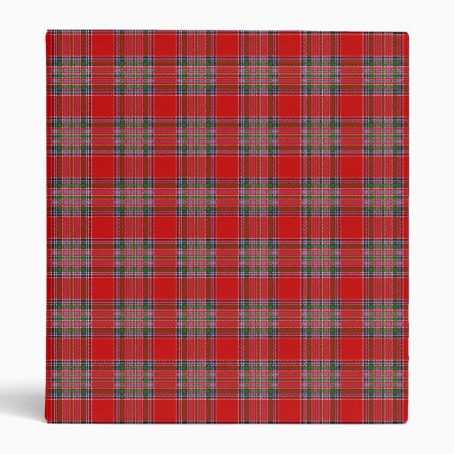 Clan MacBean Tartan 3 Ring Binder (Front)