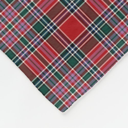 Clan MacBean Tartan Colorful Scottish Plaid Fleece Blanket
