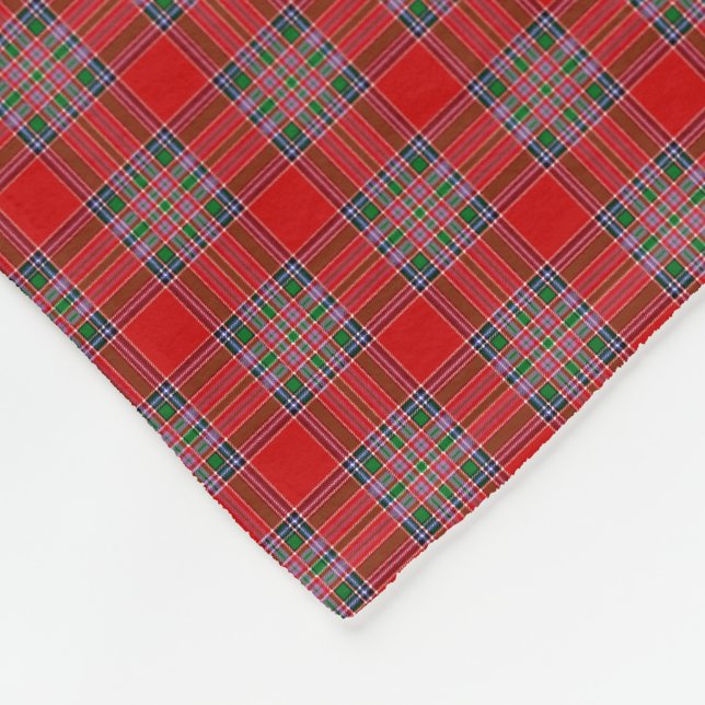 Clan MacBean Tartan Fleece Blanket (Corner)