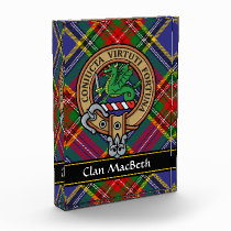 Clan MacBeth Crest Acrylic Award