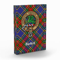 Clan MacBeth Crest Acrylic Award