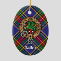 Clan MacBeth Crest Ceramic Ornament