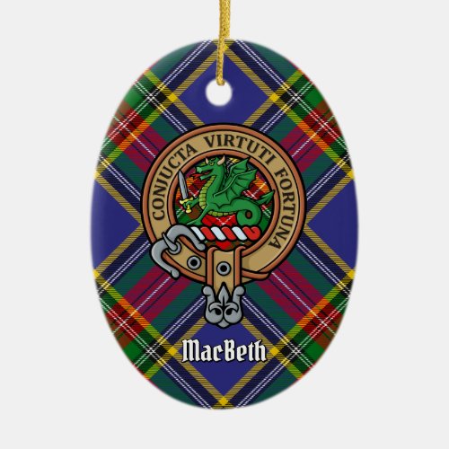 Clan MacBeth Crest Ceramic Ornament