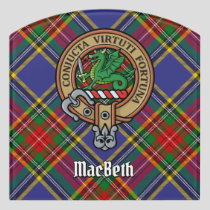 Clan MacBeth Crest Door Sign