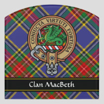 Clan MacBeth Crest Door Sign