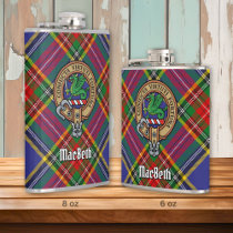 Clan MacBeth Crest Flask