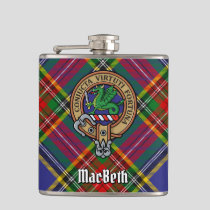Clan MacBeth Crest Flask