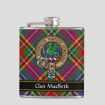 Clan MacBeth Crest Flask