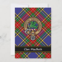 Clan MacBeth Crest Invitation