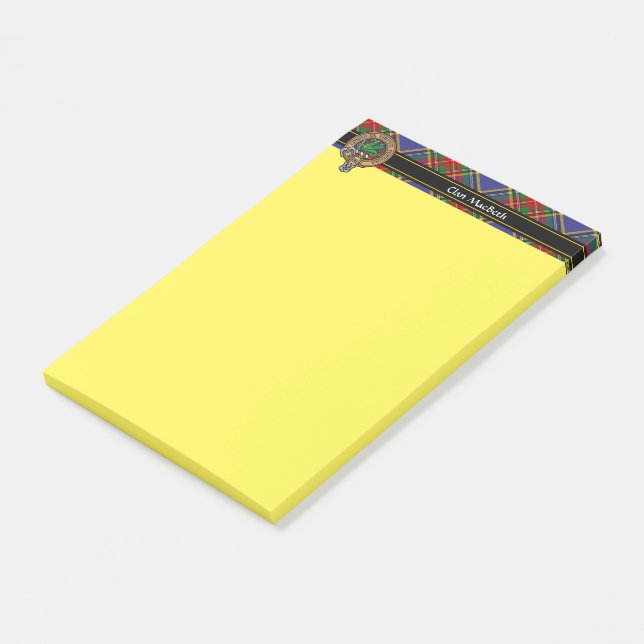 Clan MacBeth Crest Notes (Angled)