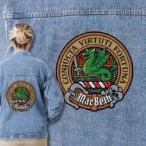 Clan MacBeth Crest over Tartan Denim Jacket