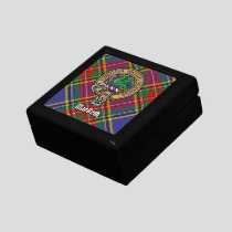 Clan MacBeth Crest over Tartan Gift Box