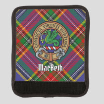 Clan MacBeth Crest over Tartan Luggage Handle Wrap