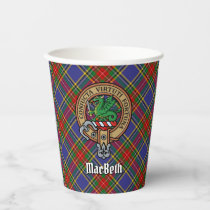 Clan MacBeth Crest Paper Cups