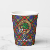 Clan MacBeth Crest Paper Cups
