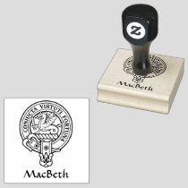 Clan MacBeth Crest Rubber Stamp