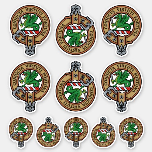 Clan MacBeth Crest Sticker Set
