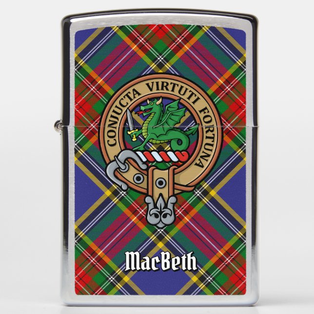 Clan MacBeth Crest Zippo Lighter (Front)