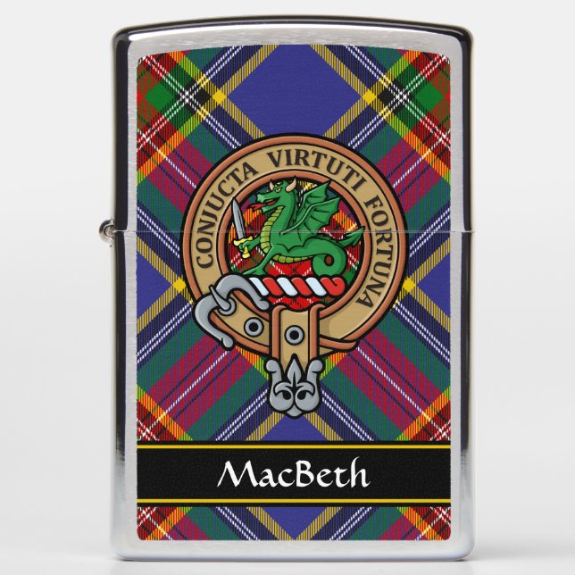 Clan MacBeth Crest Zippo Lighter (Front)