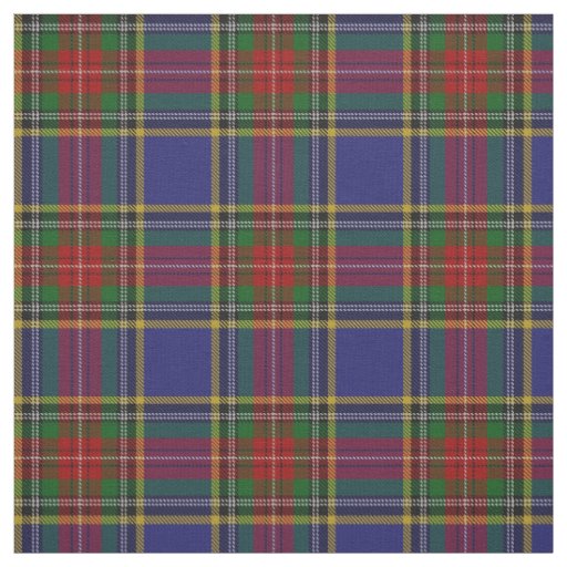 Clan MacBeth Scottish Tartan Plaid Fabric