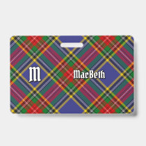 Clan MacBeth Tartan Badge