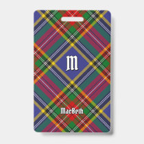 Clan MacBeth Tartan Badge