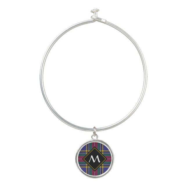 Clan MacBeth Tartan Bangle Bracelet (Front)