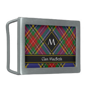 Clan MacBeth Tartan Belt Buckle