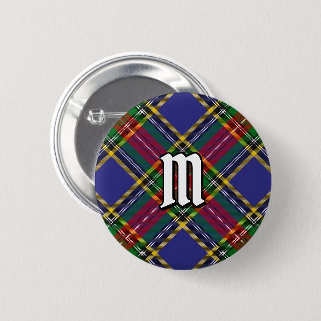 Clan MacBeth Tartan Button (Front & Back)
