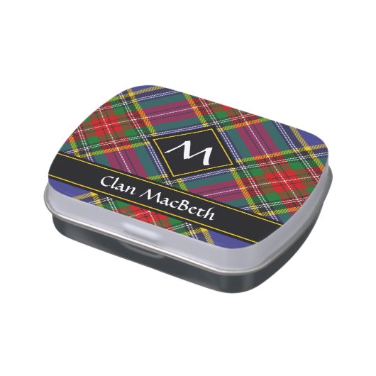 Clan MacBeth Tartan Candy Tin (Side)