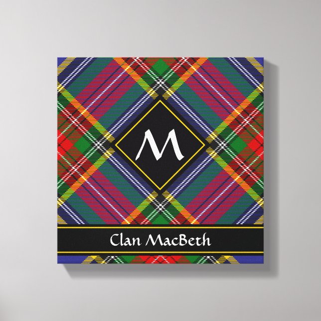 Clan MacBeth Tartan Canvas Print (Front)