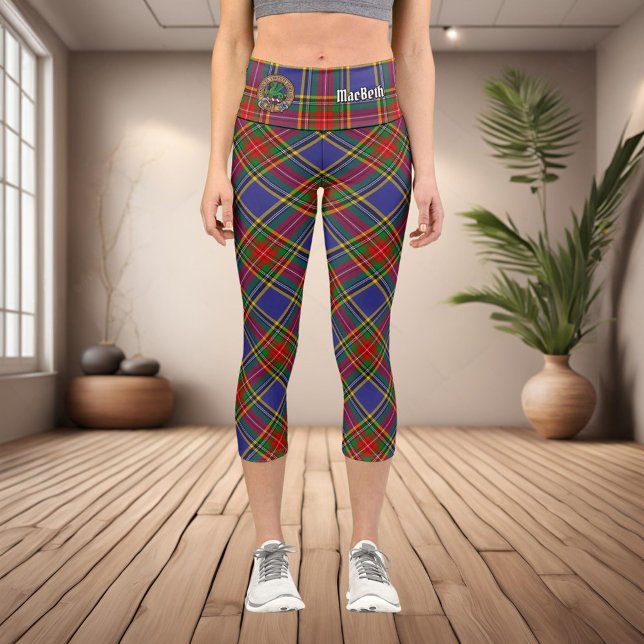 Clan MacBeth Tartan Capri Leggings (Creator Uploaded)