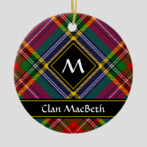 Clan MacBeth Tartan Ceramic Ornament