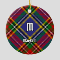 Clan MacBeth Tartan Ceramic Ornament