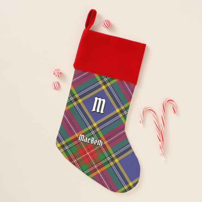 Clan MacBeth Tartan Christmas Stocking (Front)