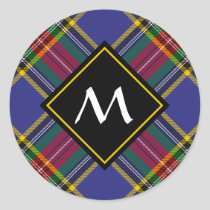 Clan MacBeth Tartan Classic Round Sticker