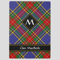Clan MacBeth Tartan Clipboard