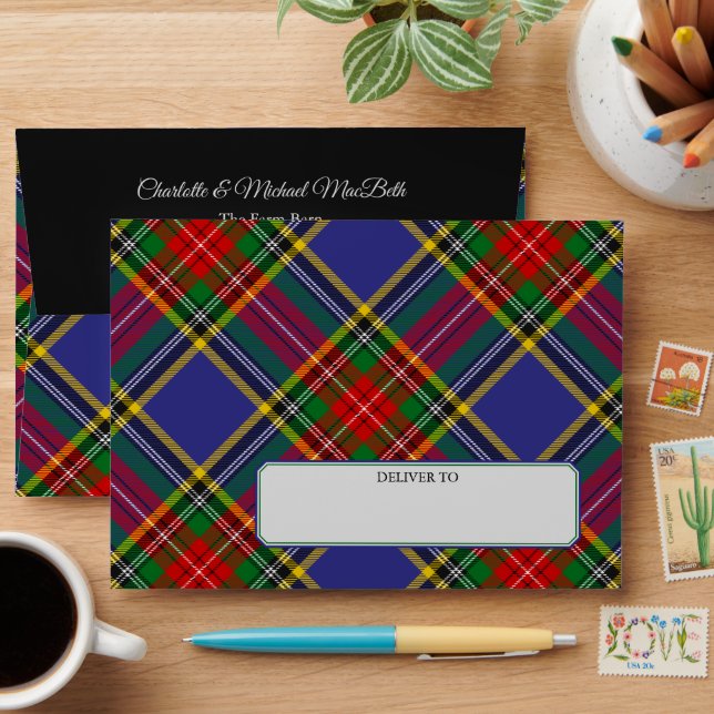 Clan MacBeth Tartan Envelope (Desk)