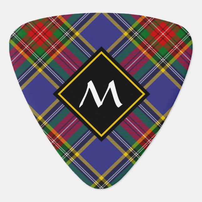 Clan MacBeth Tartan Guitar Pick (Front)