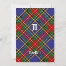 Clan MacBeth Tartan Invitation