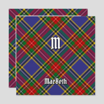 Clan MacBeth Tartan Invitation