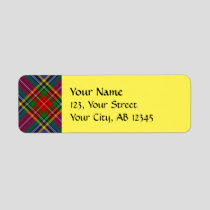 Clan MacBeth Tartan Label
