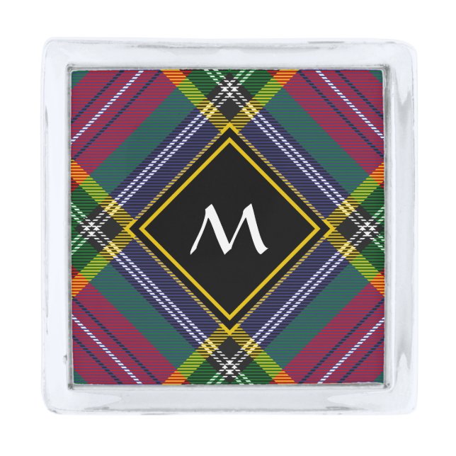 Clan MacBeth Tartan Lapel Pin (Front)