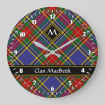 Clan MacBeth Tartan Large Clock