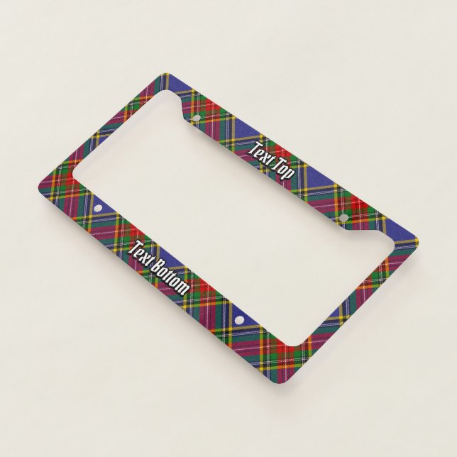 Clan MacBeth Tartan License Plate Frame (3/4)