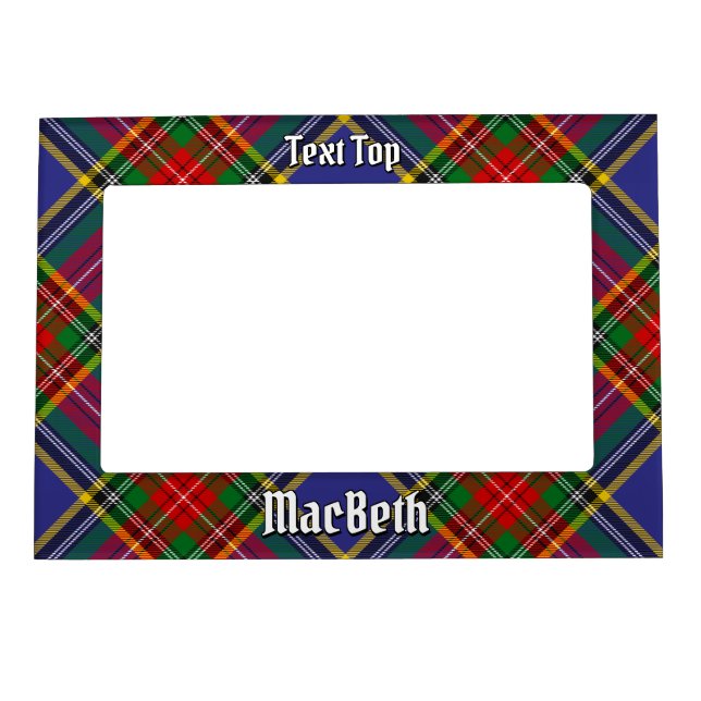 Clan MacBeth Tartan Magnetic Frame (Front)