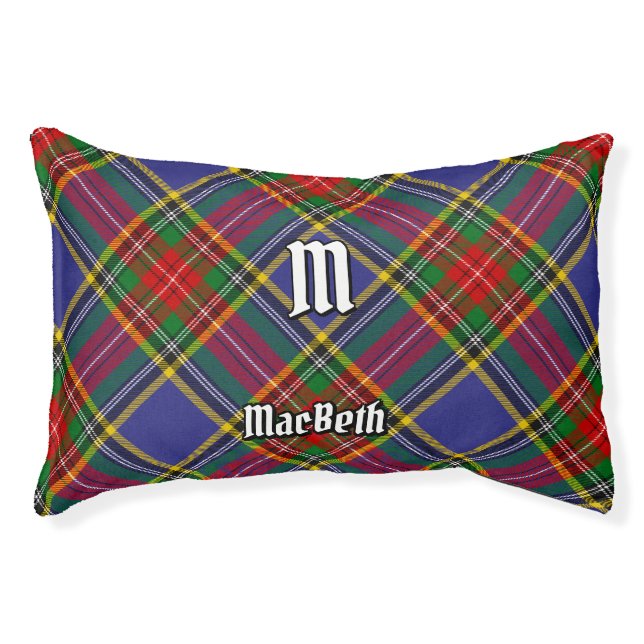 Clan MacBeth Tartan Pet Bed (Front)