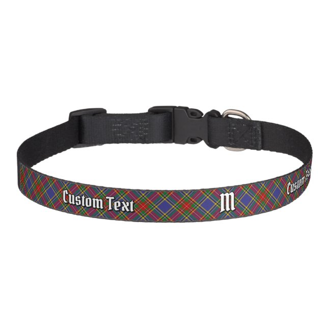 Clan MacBeth Tartan Pet Collar (Front)