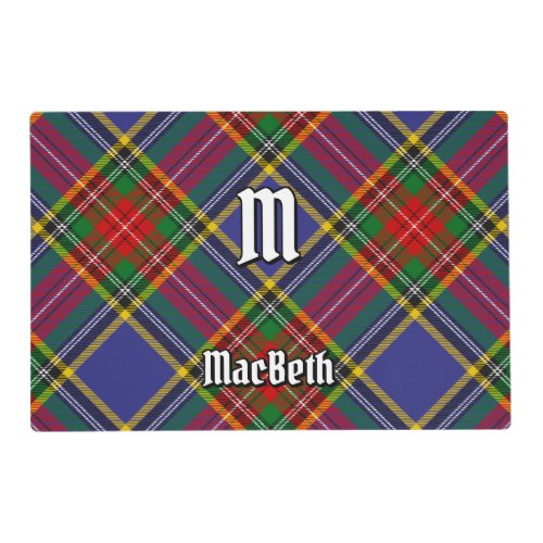 Clan MacBeth Tartan Placemat